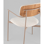 Стул Doe с подклокотниками молочный варинант исполнения - 3 | Loft Concept в Кирове