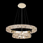 Люстра из 2-х колец с мозаичным хрустальным оформлением Sparks of Crystal варинант исполнения - 1 | Loft Concept в Кирове