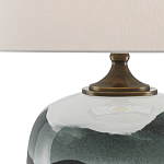 Настольная лампа с волнистым принтом Green Wavy Lamp варинант исполнения - 1 | Loft Concept в Кирове