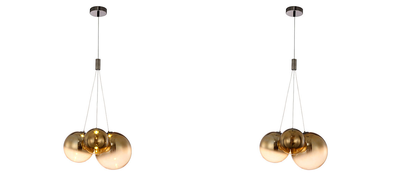 Светильник подвесной Golden balls lamp Светильник подвесной Golden balls lamp - Loft-Concept в Кирове