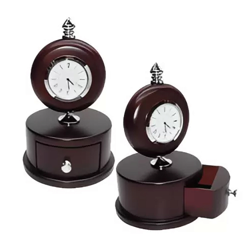 Часы настольные интерьерные Time Forward Коричневый Часы настольные интерьерные Time Forward Коричневый в Кирове | Loft Concept