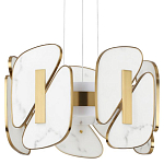 Люстра с мраморными вставками Marble Plates варинант исполнения - 1 | Loft Concept в Кирове