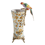 Ваза фарфоровая с птицей на бронзовой ветке Garden of Eden варинант исполнения - 5 | Loft Concept в Кирове