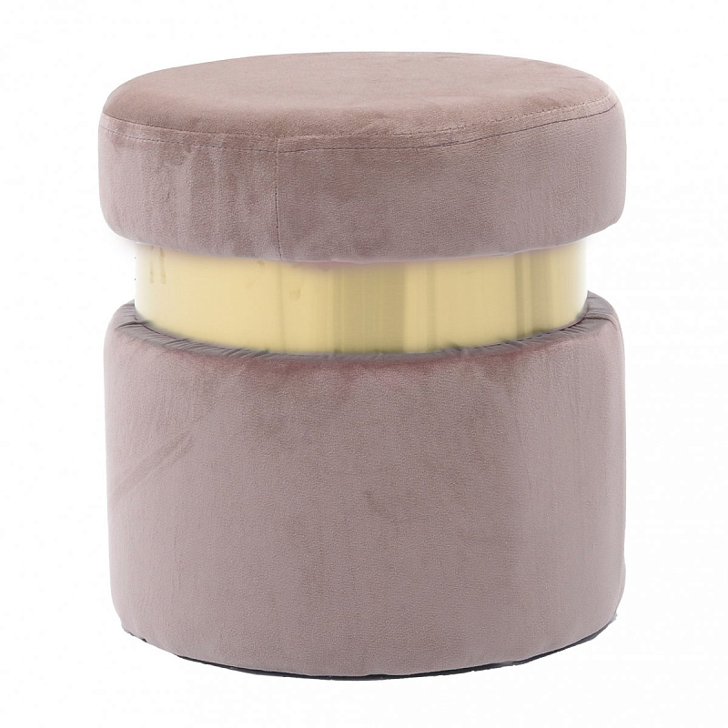 Пуф Golden Belt Dusty Rose Дымчатая Роза Золотой Пуф Golden Belt Dusty Rose Дымчатая Роза Золотой в Кирове | Loft Concept