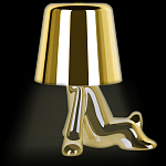 Настольная лампа фигурная золотого цвета с гладким абажуром Высота 17 см Sophia варинант исполнения - 5 | Loft Concept в Кирове