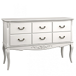 Консоль белая из массива бука с ящиками в стиле прованс White Provence варинант исполнения - 1 | Loft Concept в Кирове