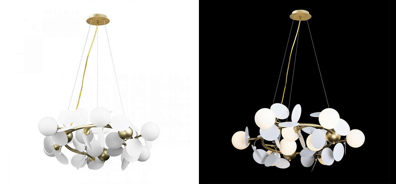 Люстра MATISSE Chandelier White диаметр 70 Люстра MATISSE Chandelier White диаметр 70 - Loft-Concept в Кирове