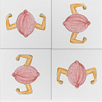 Плитка дизайнерская с узором Лимон варинант исполнения - 1 | Loft Concept в Кирове