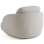 Полукруглое кресло из обивки меланж Halle Melange Armchair варинант исполнения - 7 | Loft Concept в Кирове