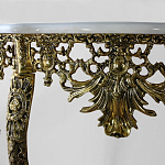 Консоль из бронзы с мраморной столешницей Bronze Console варинант исполнения - 1 | Loft Concept в Кирове