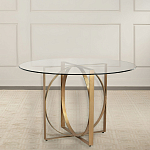 Стол обеденный круглый с основанием из 2-х пересекающихся колец Modern Geometric Silhouette варинант исполнения - 2 | Loft Concept в Кирове