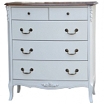Высокий деревянный комод в стиле прованс Montmartre Provence Chest of Drawers варинант исполнения - 1 | Loft Concept в Кирове