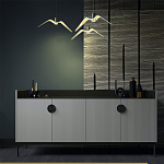 Дизайнерский комод светло-серый с фактурным фасадом UNO варинант исполнения - 1 | Loft Concept в Кирове