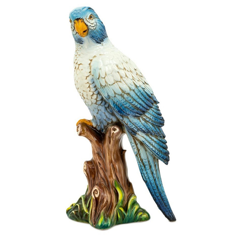 Статуэтка Parrot Big Blue Синий Белый Статуэтка Parrot Big Blue Синий Белый в Кирове | Loft Concept