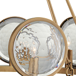 Люстра круглая с прозрачными рельефными плафонами Crystal Prism варинант исполнения - 2 | Loft Concept в Кирове