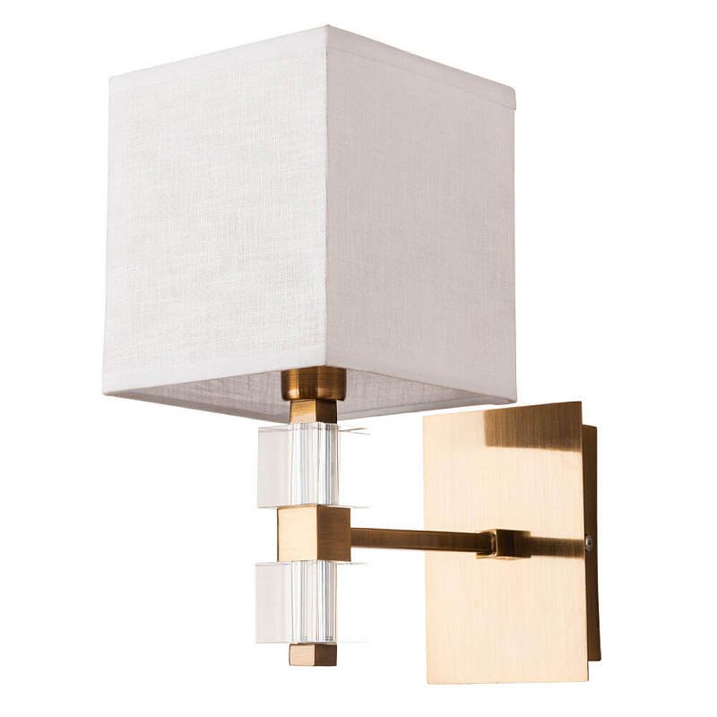 Бра Tradonico Sconces Brass Латунь Белый Прозрачный в Кирове | Loft Concept 