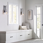 Бра с плафоном в форме колокола из прозрачного стекла с пузырьками Feiss варинант исполнения - 6 | Loft Concept в Кирове