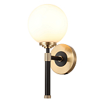 Бра с белым стеклянным плафоном в форме шара Cedar & Moss Light варинант исполнения - 1 | Loft Concept в Кирове