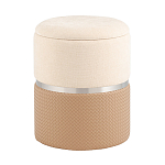 Пуф Mauldine с ящиком бежевый с экокожей варинант исполнения - 1 | Loft Concept в Кирове