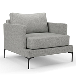 Мебельная ткань Шенилл серый цвет 138 см T4-29 варинант исполнения - 3 | Loft Concept в Кирове