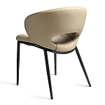 Стул обеденный кремовый из экокожи Futuristic Chair варинант исполнения - 2 | Loft Concept в Кирове