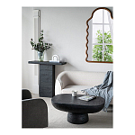 Столик кофейный черного цвета с овальной столешницей и круглым основанием Black Dalmen Table варинант исполнения - 4 | Loft Concept в Кирове