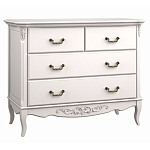 Комод белый из массива бука в стиле прованс White Provence варинант исполнения - 2 | Loft Concept в Кирове