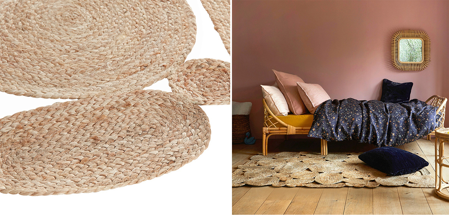 Ковер Carpet Jute Circles 100% джут Ковер Carpet Jute Circles 100% джут - Loft-Concept в Кирове