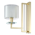 Бра с геометрическим каркасом из металла и цилиндрическим стеклянным плафоном Laurent варинант исполнения - 5 | Loft Concept в Кирове