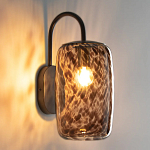 Бра с плафоном из янтарного стекла Amber Olmos Wall Lamp варинант исполнения - 3 | Loft Concept в Кирове