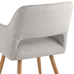 Стул в рогожке серого цвета NEASAN STOOL варинант исполнения - 6 | Loft Concept в Кирове