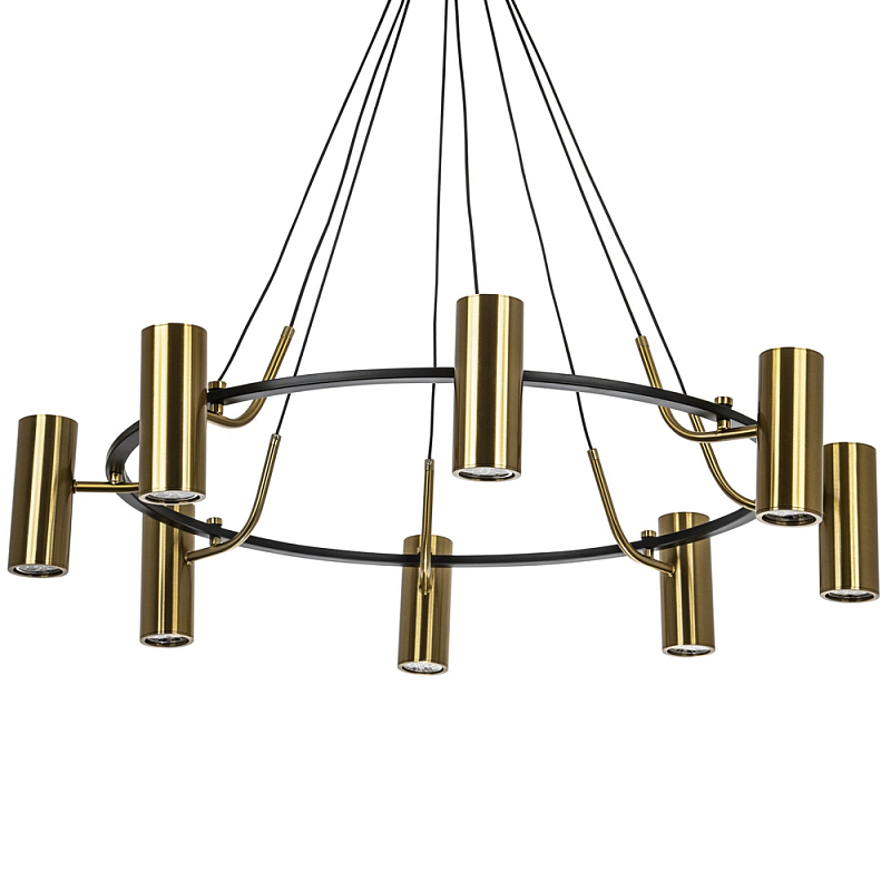 Кольцевая люстра Daviau Brass Ring Chandelier Черный Латунь Кольцевая люстра Daviau Brass Ring Chandelier Черный Латунь в Кирове | Loft Concept