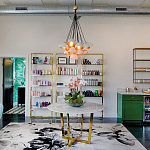 Люстра с 15-ю белыми  плафонами с золотой внутренней поверхностью Hinkley варинант исполнения - 4 | Loft Concept в Кирове