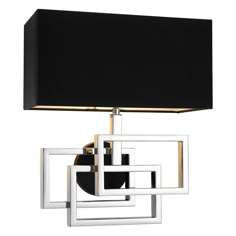 Бра Wall Lamp Windolf Nickel Никель Черный Бра Wall Lamp Windolf Nickel Никель Черный в Кирове | Loft Concept