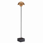 Торшер с куполообразным абажуром на чёрном мраморном основании Riverside Floor Lamp варинант исполнения - 2 | Loft Concept в Кирове