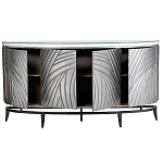 Комод фактурный серебристый с дверцами Silver Chest of Drawers варинант исполнения - 2 | Loft Concept в Кирове