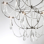 Люстра с каркасом из тонких металлических нитей и хрустальными подвесками Crystal Metal Threads Chandelier 40 варинант исполнения - 4 | Loft Concept в Кирове