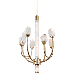 Люстра с декором в виде кристаллов из хрусталя Kenneth Crystal Stone Chandelier 8 варинант исполнения - 1 | Loft Concept в Кирове