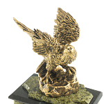 Часы настольные из натурального камня с декором в виде орла Eagle Stone Clock варинант исполнения - 9 | Loft Concept в Кирове