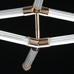 Люстра с геометрической конструкцией из вытянутых цилиндрических плафонов Hex Scaffold  варинант исполнения - 9 | Loft Concept в Кирове