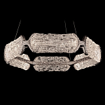 Люстра кольцевая с текстурным природным рисунком IceFlame варинант исполнения - 7 | Loft Concept в Кирове