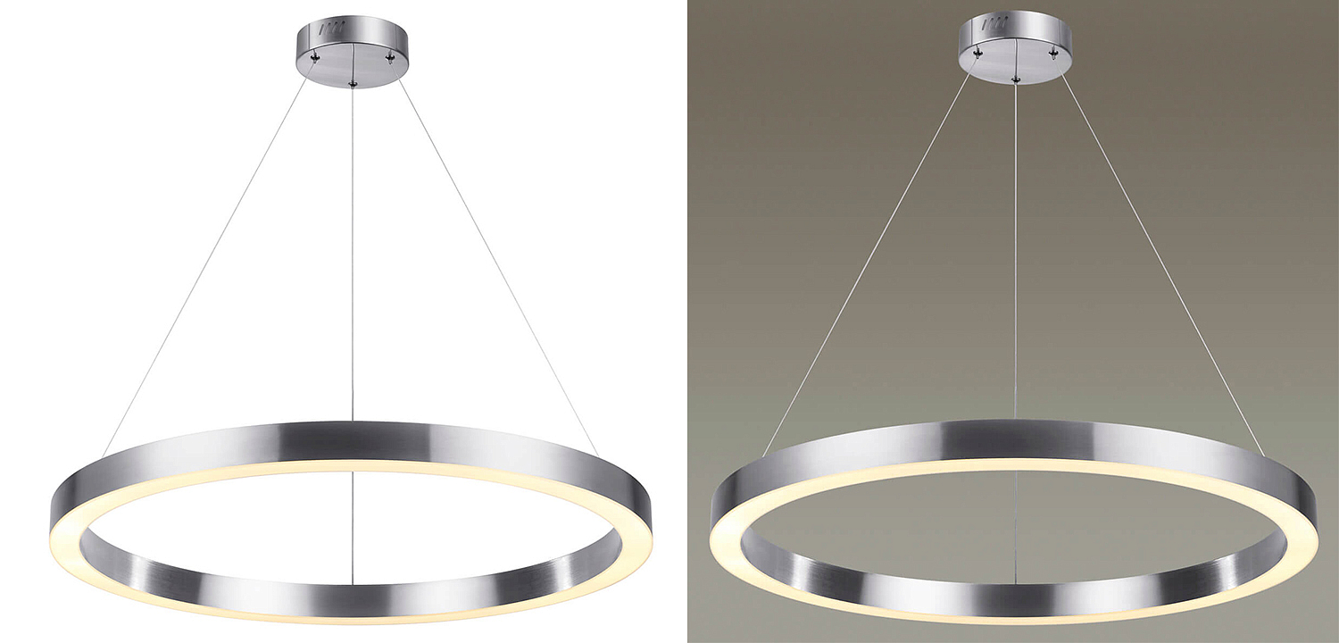 Подвесной светильник Nickel Ribbon Ring 80 Подвесной светильник Nickel Ribbon Ring 80 - Loft-Concept в Кирове