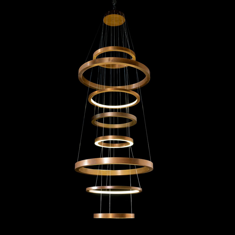 Люстра Light Ring XXL Латунь Люстра Light Ring XXL Латунь в Кирове | Loft Concept