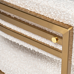 Стул букле бежевый с каркасом цвета матовое золото Tactility варинант исполнения - 3 | Loft Concept в Кирове