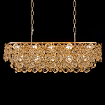 Люстра овальная каскадная с подвесками в форме колец Galaxy of Light варинант исполнения - 2 | Loft Concept в Кирове