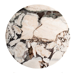 Столик журнальный с круглой мраморной столешницей Unique Stone Design варинант исполнения - 2 | Loft Concept в Кирове