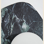 Бра с каменным основанием и плафоном из стекла в форме шара Shaw Marble Lighting варинант исполнения - 3 | Loft Concept в Кирове