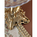 Чаша с цветочным орнаментом на ножке в виде бронзового ангела Eden Garden варинант исполнения - 10 | Loft Concept в Кирове