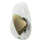 Бра овальное из стекла с золотым элементом Flow Texture  варинант исполнения - 2 | Loft Concept в Кирове