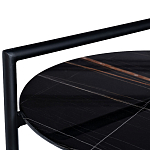 Стол журнальный круглый черный с полкой Inherence варинант исполнения - 2 | Loft Concept в Кирове